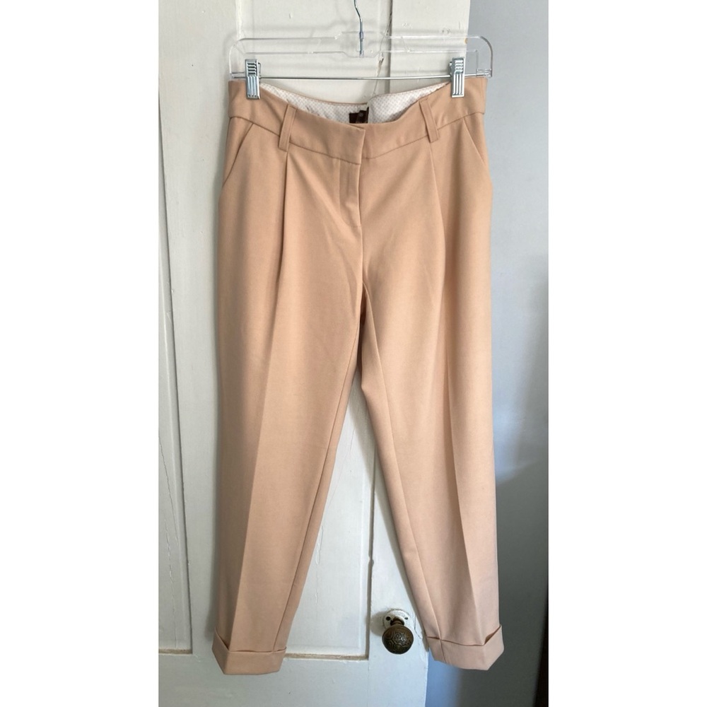 NWOT Fenn Wright Manson Cropped/Ankle Length Stretch Trousers Size 6 Beige/Tan